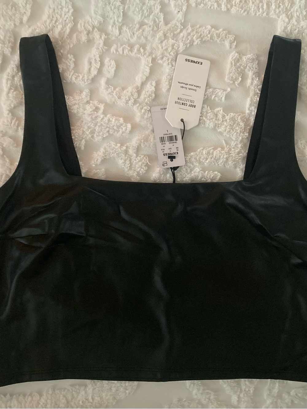 Express Black Body Contour Top